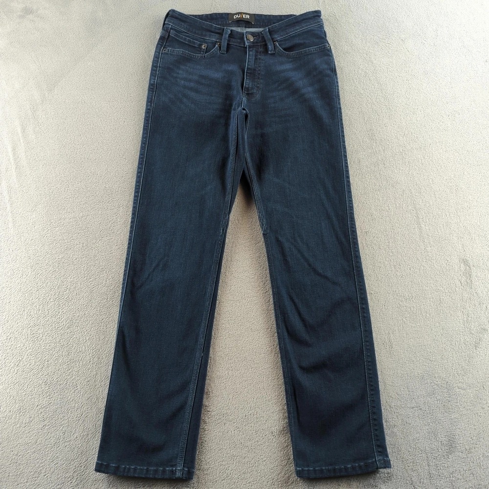 DUER Jeans Mens 30x32 Blue Dark Wash‎ Performance Denim Plus Straight DU/ER